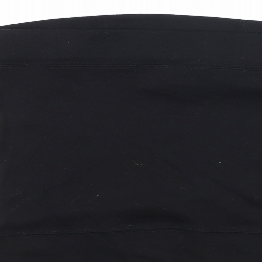 Dorothy Perkins Womens Black   Basic T-Shirt Size 12  - Boob Tube