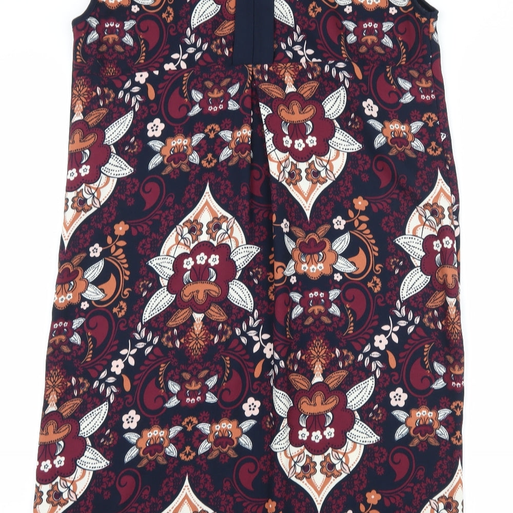 TU Womens Blue Floral  Shift  Size 10