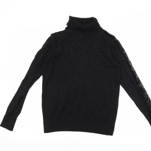 Anthology Womens Black   Pullover Jumper Size 8
