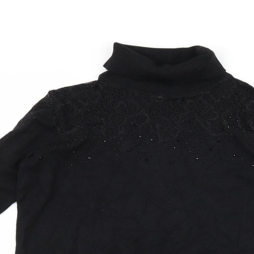 Anthology Womens Black   Pullover Jumper Size 8