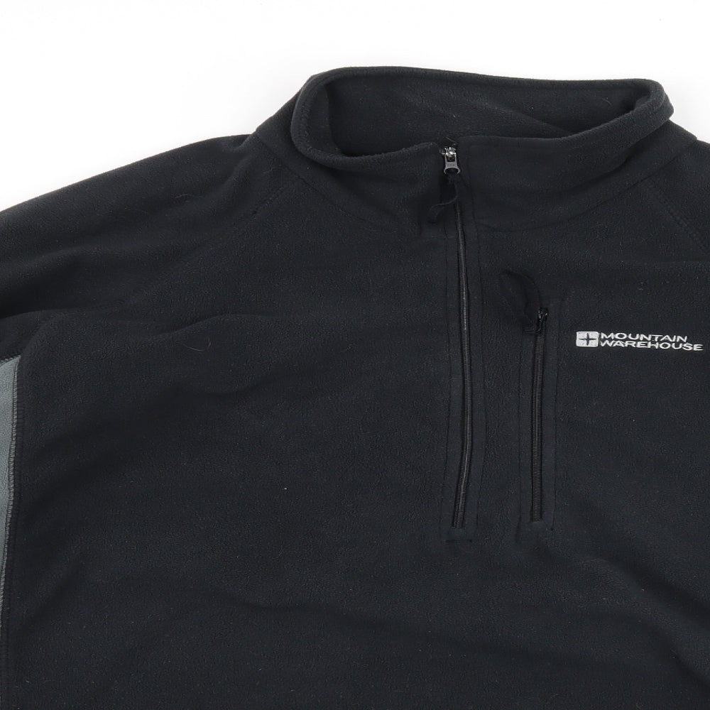Mountain Warehouse Mens Black  Fleece Jacket  Size XL