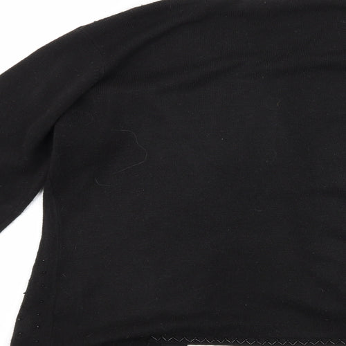Classics Womens Black   Cardigan Jumper Size S