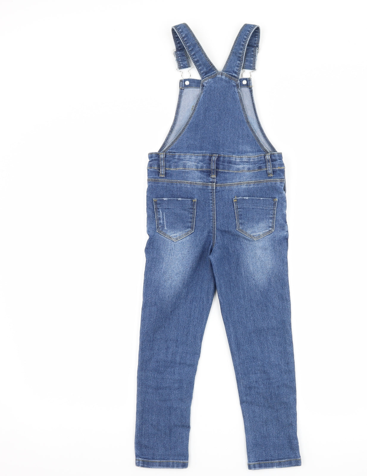 Denim co Girls Blue  Denim Dungaree One-Piece Size 5-6 Years