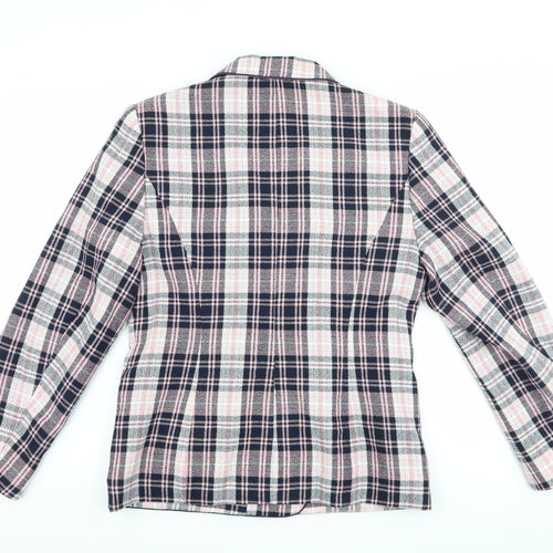 Spice Womens Pink Check  Jacket Suit Jacket Size 10