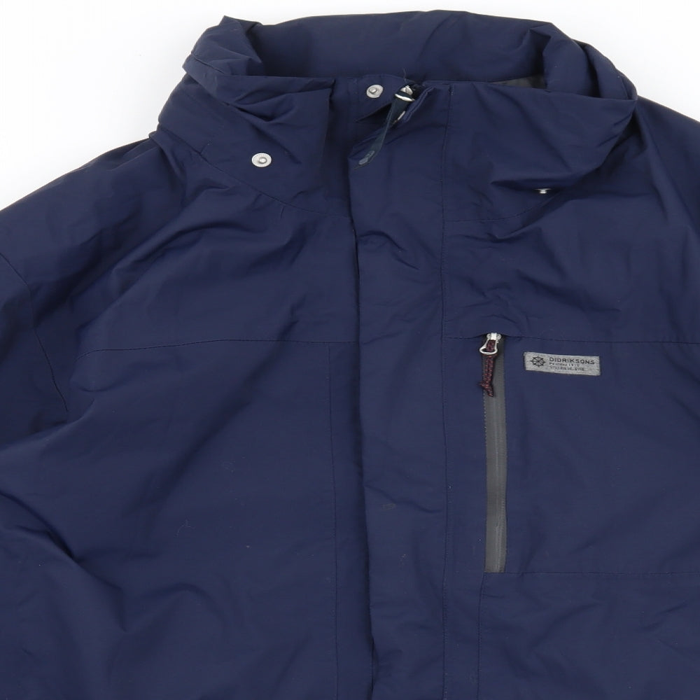 Didriksons 1913 Mens Blue   Rain Coat Coat Size XL
