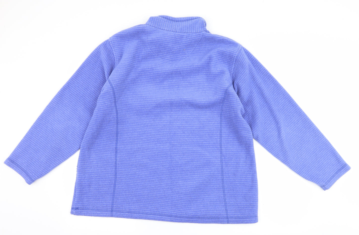 Regatta Womens Blue Striped Fleece Jacket  Size 18