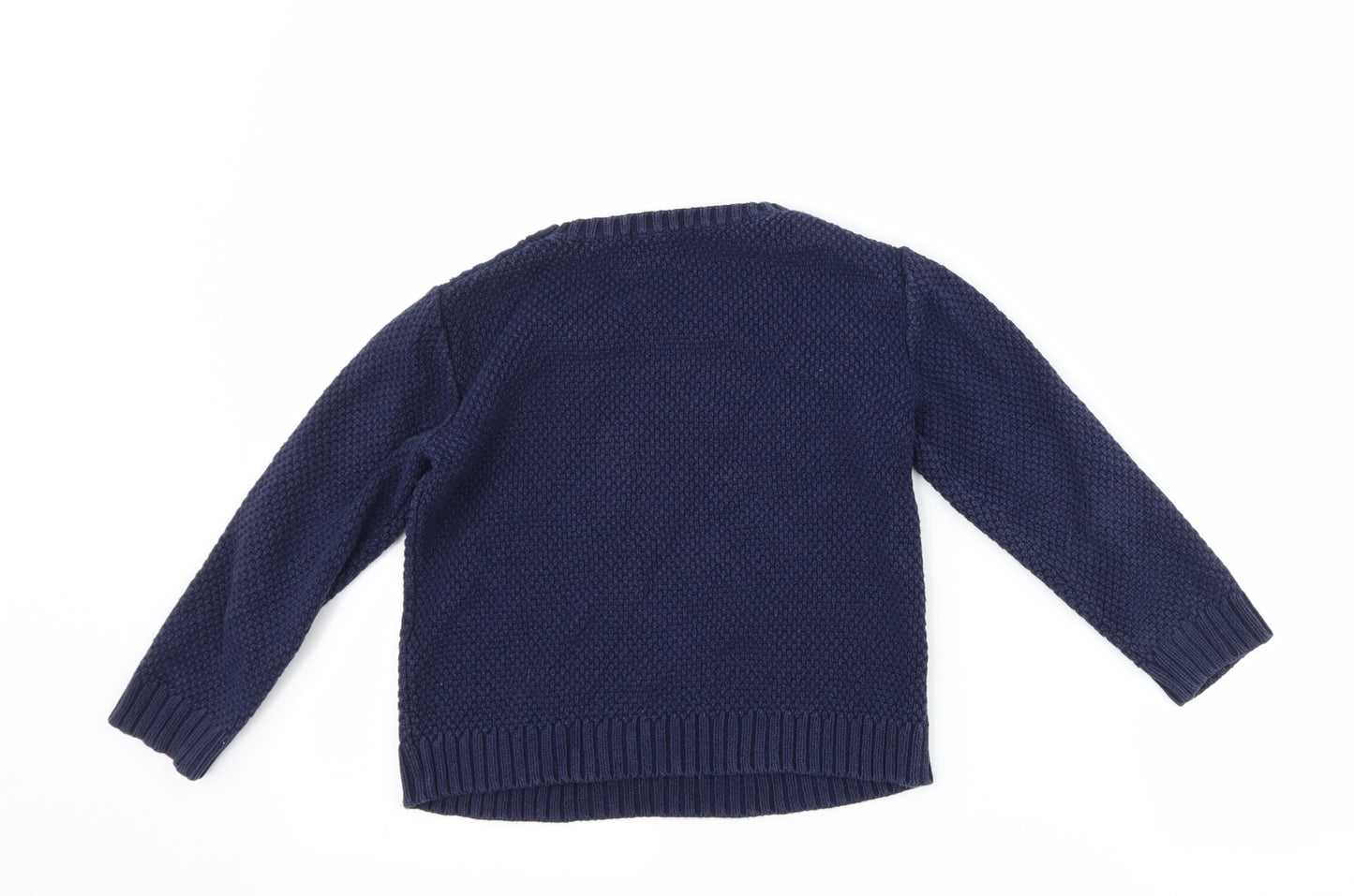 Uni qlo Girls Blue   Pullover Jumper Size 5-6 Years