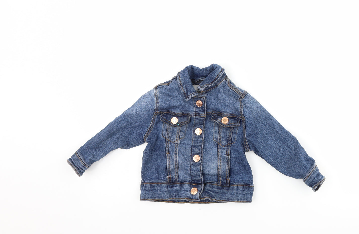 DENIM CO Girls Blue  Denim Jacket  Size 18-24 Months