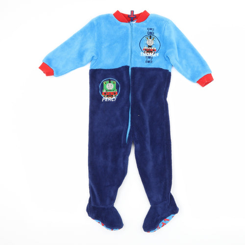 Mothercare Boys Blue  Fleece Kimono One Piece Size 18-24 Months  - Thomas the Tank Engine