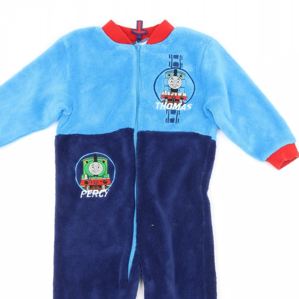Mothercare Boys Blue  Fleece Kimono One Piece Size 18-24 Months  - Thomas the Tank Engine