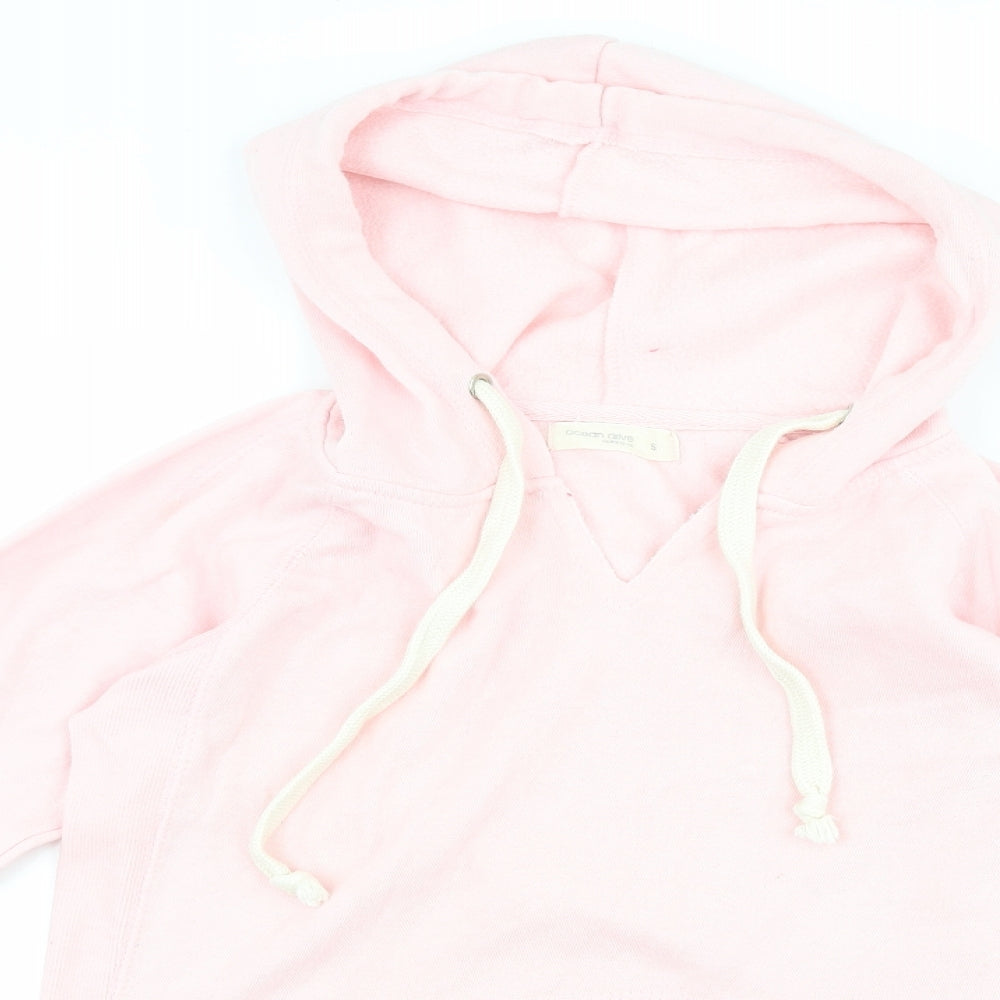 ocean drive Womens Pink   Pullover Hoodie Size S  - graphic