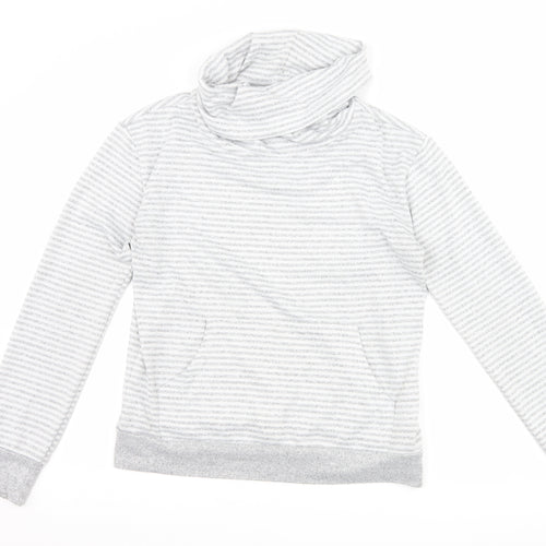 Primark Womens Grey Striped  Pullover Sweatshirt Size XS  - Lounge Wear