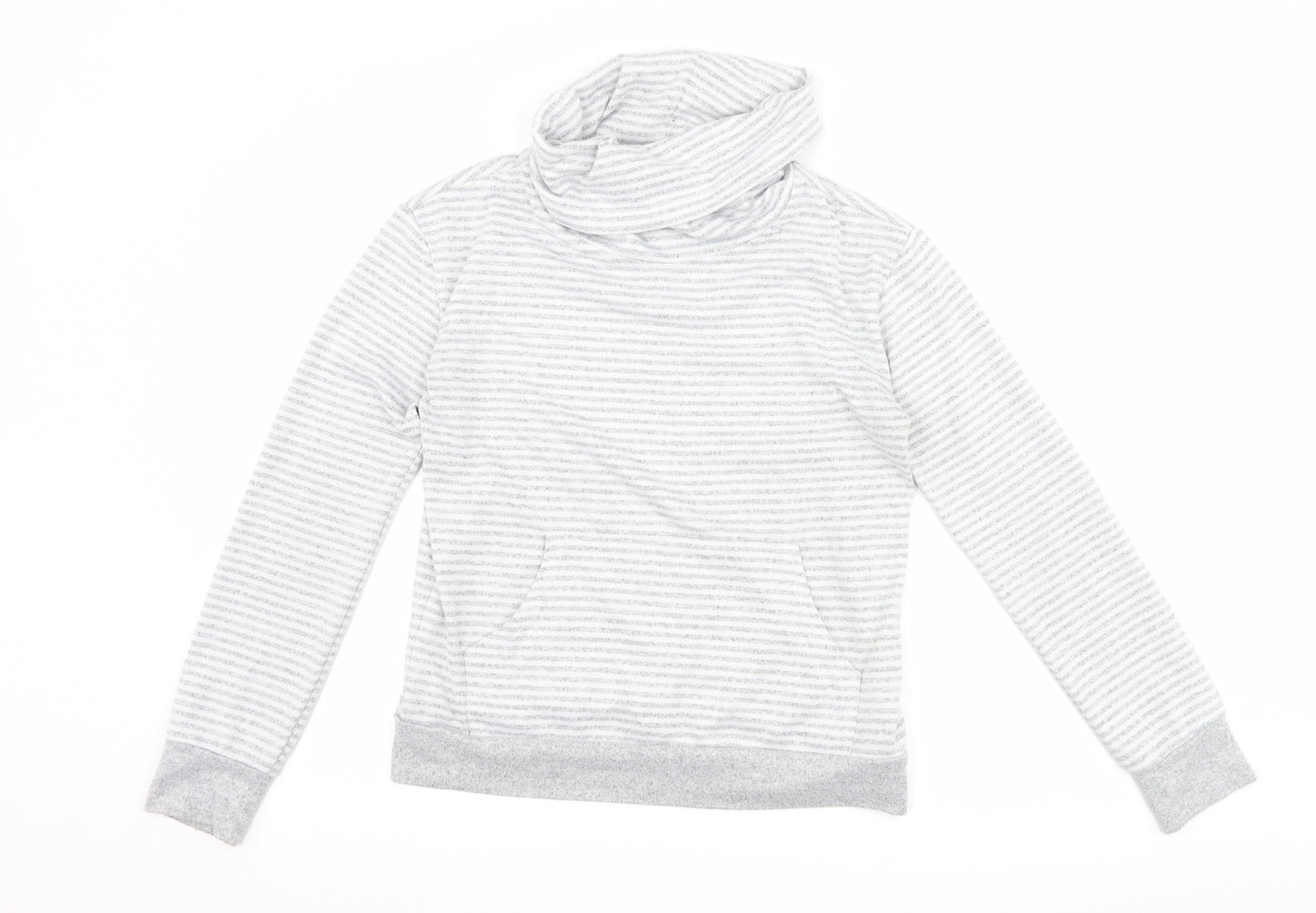 Primark Womens Grey Striped  Pullover Sweatshirt Size XS  - Lounge Wear