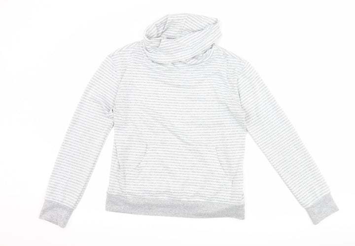 Primark Womens Grey Striped  Pullover Sweatshirt Size XS  - Lounge Wear