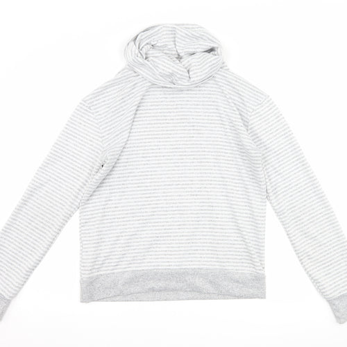 Primark Womens Grey Striped  Pullover Sweatshirt Size XS  - Lounge Wear