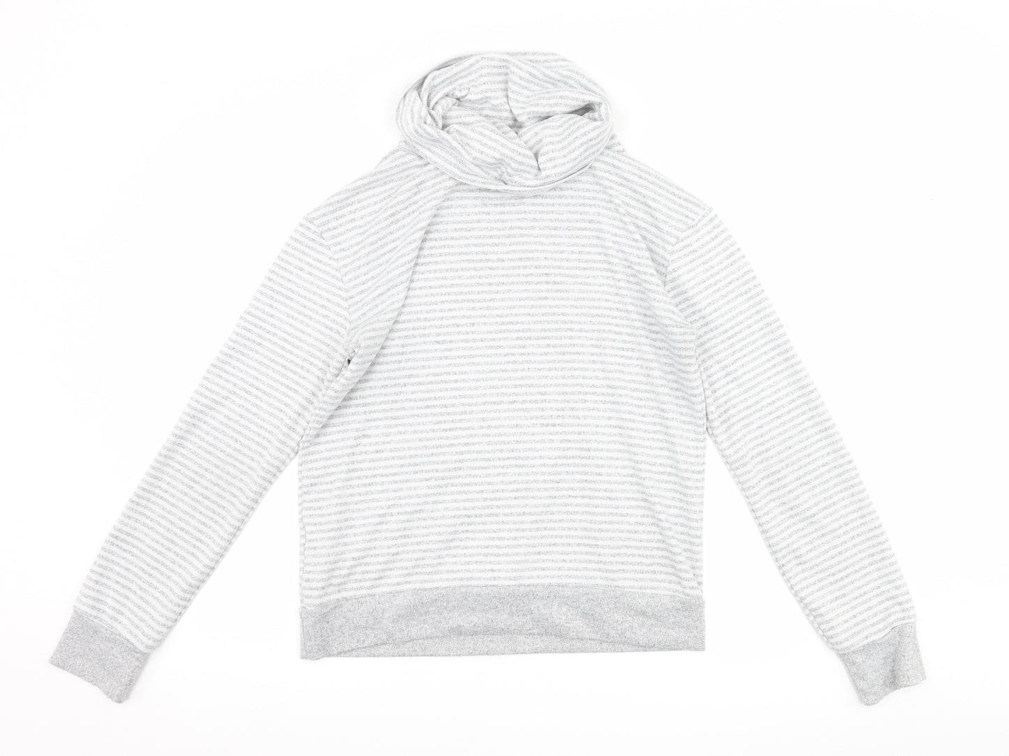 Primark Womens Grey Striped  Pullover Sweatshirt Size XS  - Lounge Wear