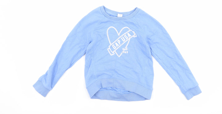 Gap Girls Blue Pullover Sweatshirt Size 5 Years