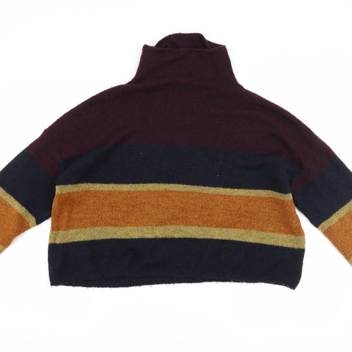 New Look Womens Blue Striped  Pullover Jumper Size L