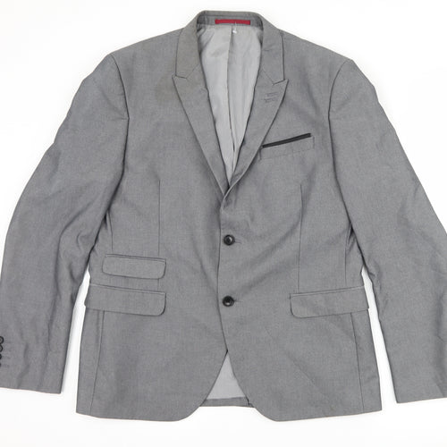 George Mens Grey   Jacket Suit Jacket Size 42