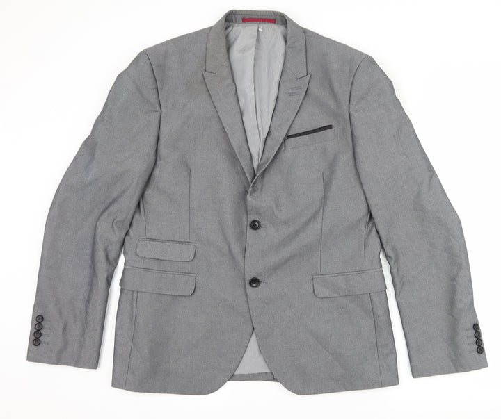 George Mens Grey Jacket Suit Jacket Size 42