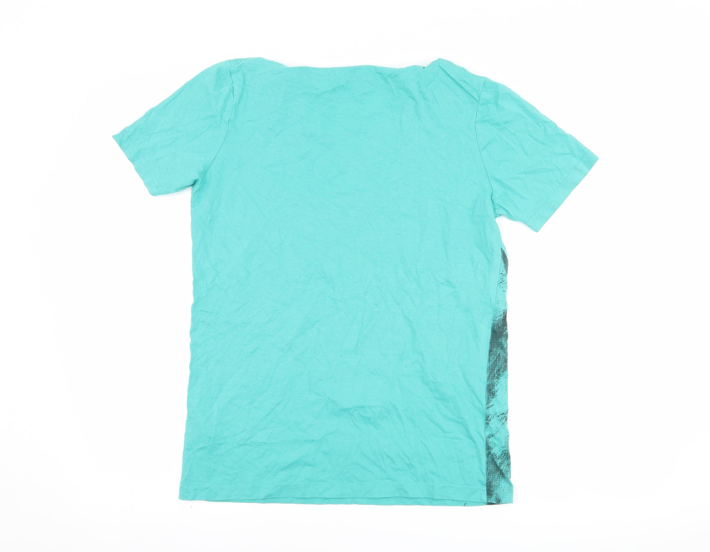 Marks and Spencer Boys Green   Basic T-Shirt Size 13-14 Years  - Tiger