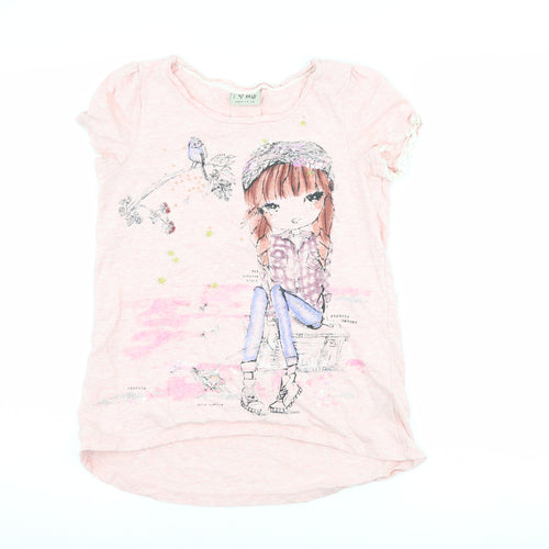 NEXT Girls Pink   Basic T-Shirt Size 11 Years  - girl