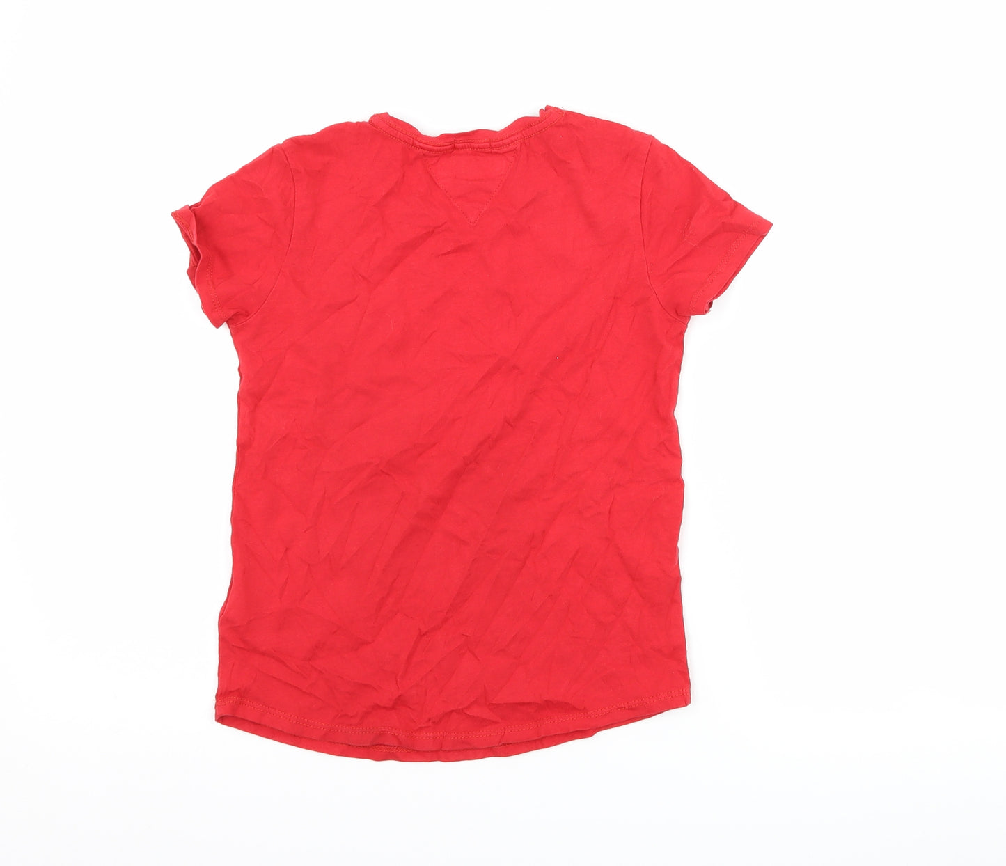 Tommy Hilfiger Girls Red   Basic T-Shirt Size 10 Years