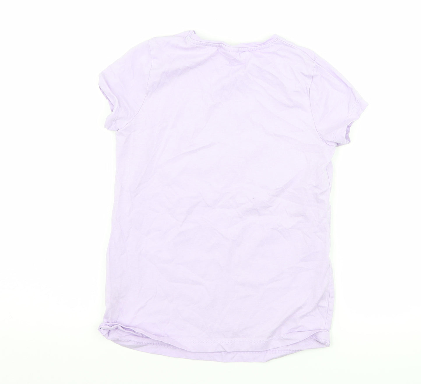 F&F Girls Purple   Basic T-Shirt Size 8-9 Years  - amour