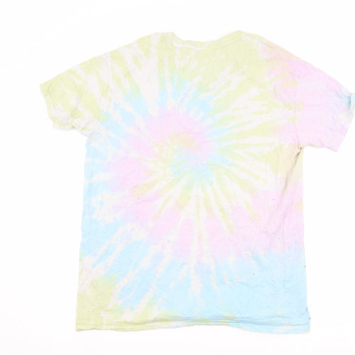 PRETTYLITTLETHING Womens Blue   Basic T-Shirt Size M  - tie dye