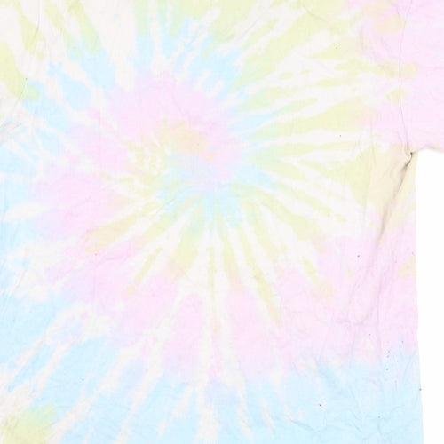 PRETTYLITTLETHING Womens Blue   Basic T-Shirt Size M  - tie dye