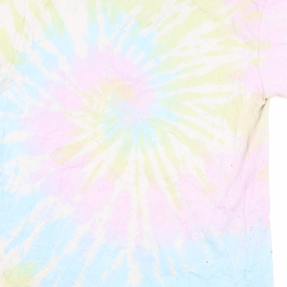 PRETTYLITTLETHING Womens Blue   Basic T-Shirt Size M  - tie dye