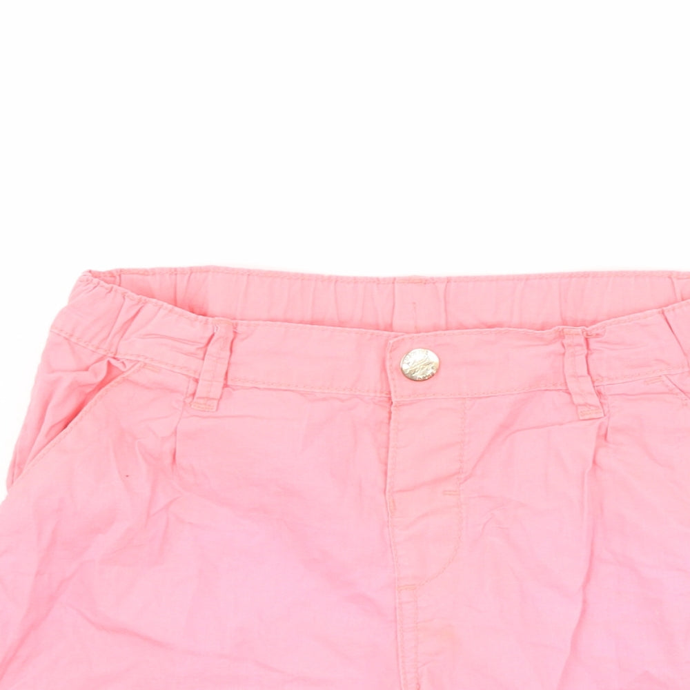 H&M Girls Pink   Cargo Shorts Size 9-10 Years