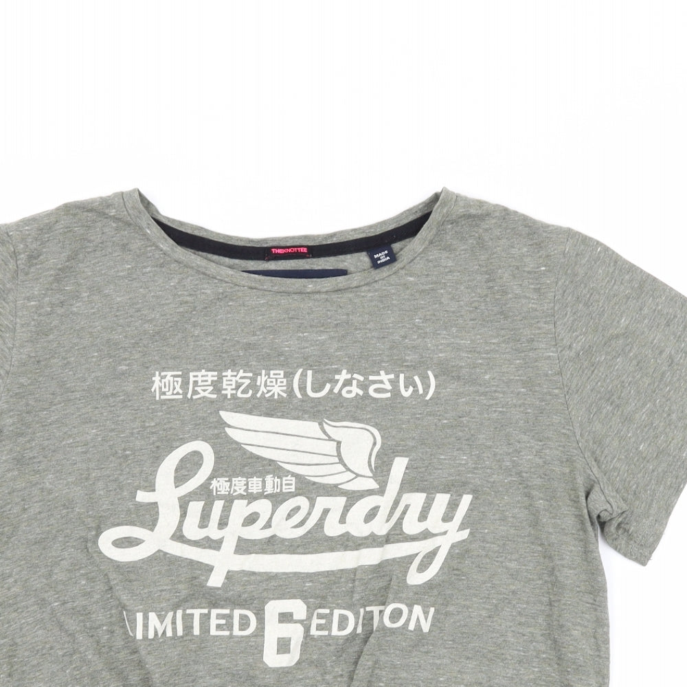Superdry Womens Grey   Basic T-Shirt Size L