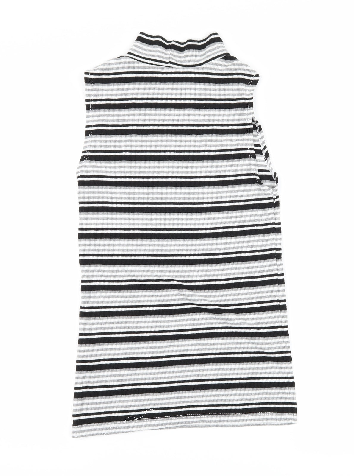 Atmosphere Womens Black Striped  Basic T-Shirt Size 8