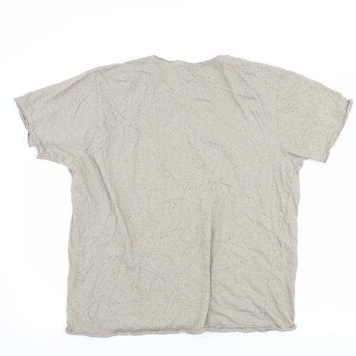 Fluid Mens Brown    T-Shirt Size 2XL