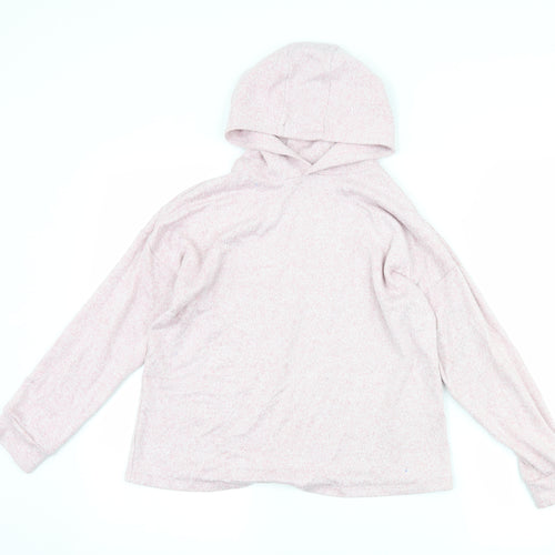 Marks and Spencer Girls Pink   Pullover Hoodie Size 11-12 Years