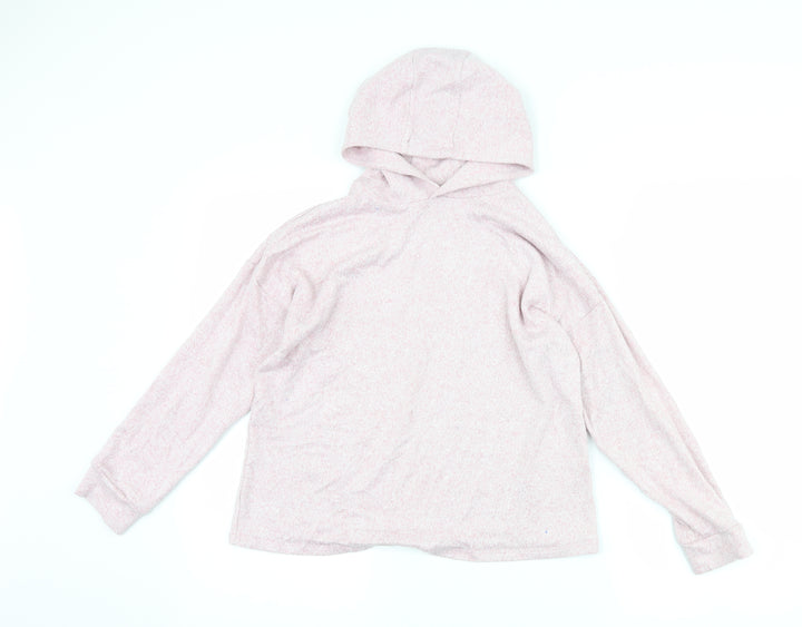 Marks and Spencer Girls Pink   Pullover Hoodie Size 11-12 Years