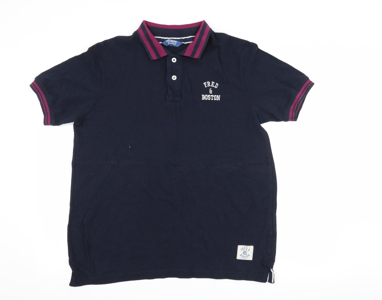 Fred & Boston Mens Blue    Polo Size XL
