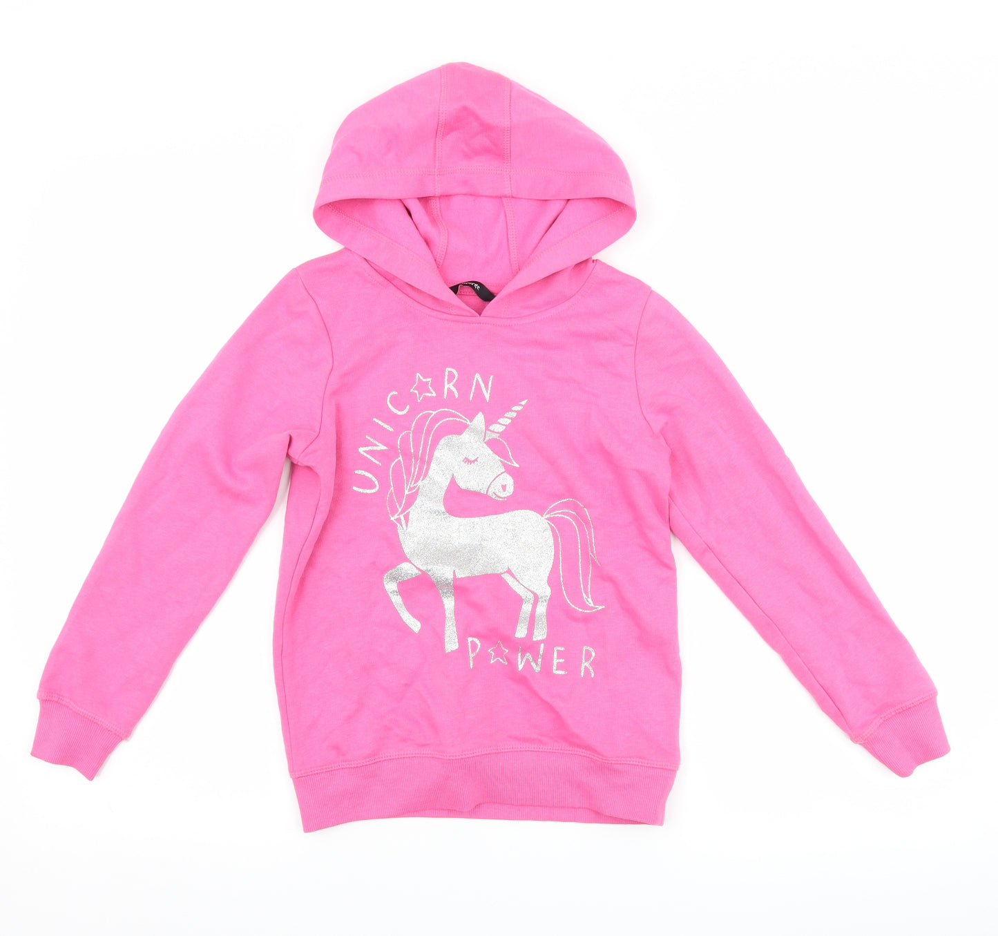 George Girls Pink   Pullover Hoodie Size 8-9 Years  - Unicorn