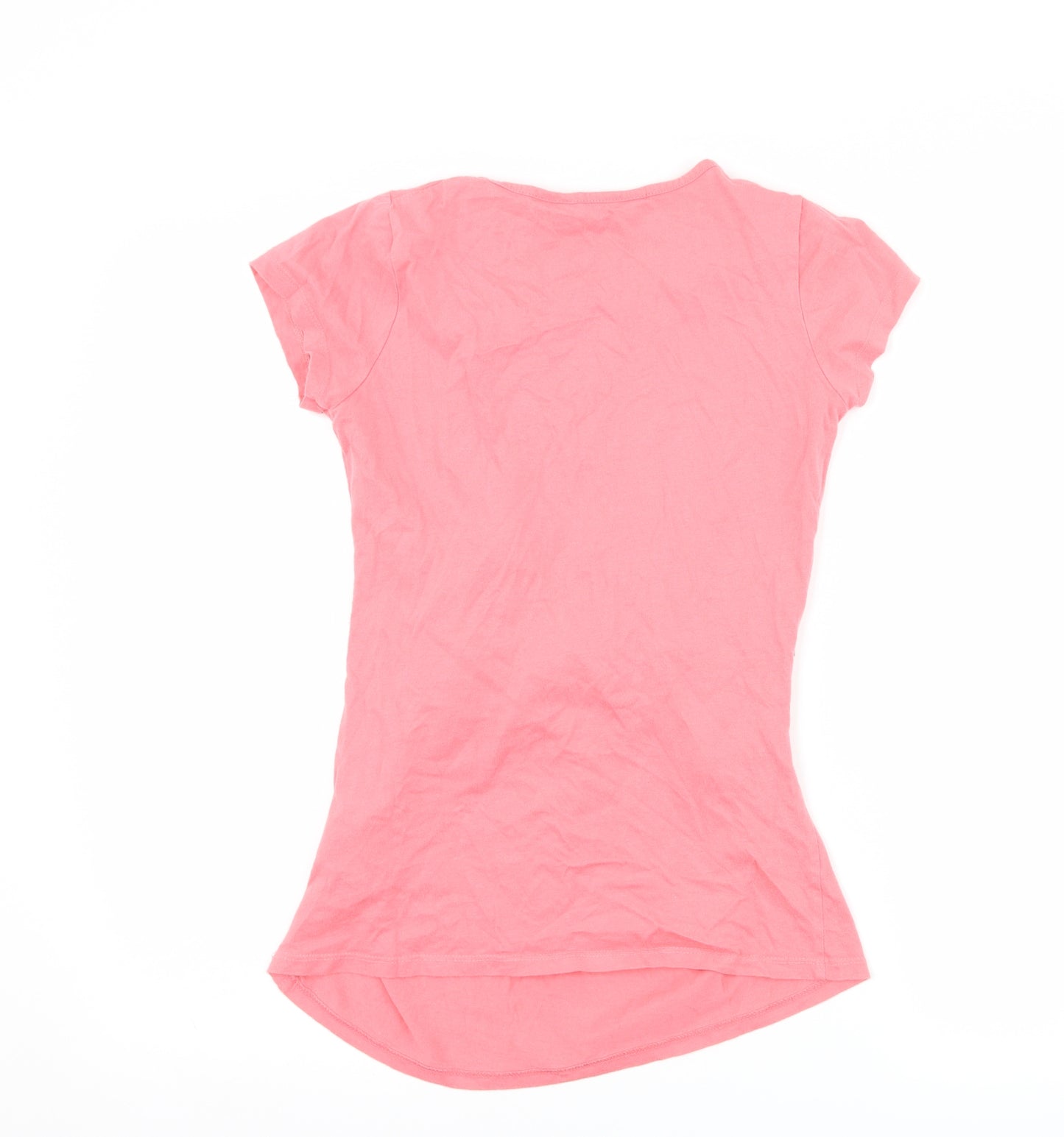 New Look Womens Pink   Basic T-Shirt Size 8  - Hands off the bump
