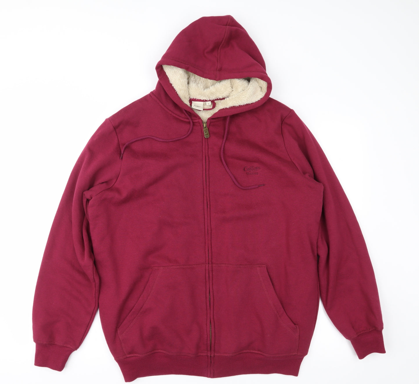 Cotton Traders Mens Purple   Full Zip Hoodie Size M