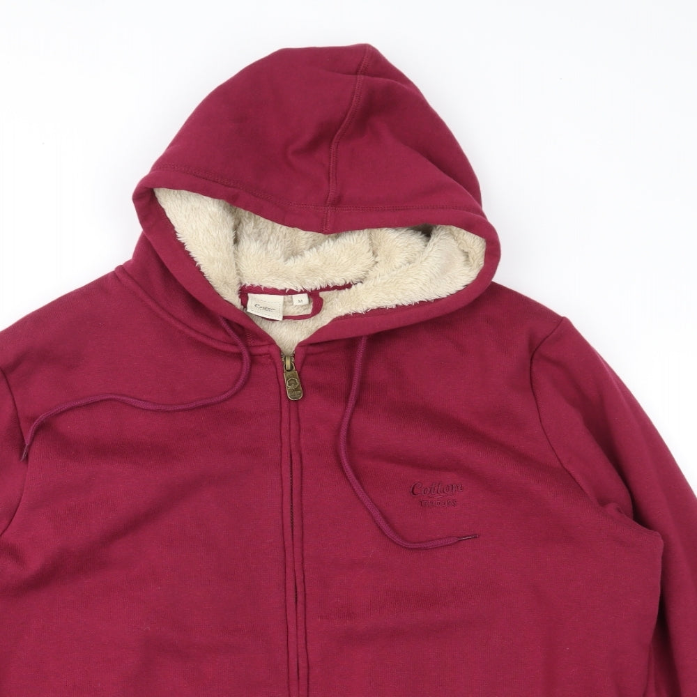 Cotton Traders Mens Purple   Full Zip Hoodie Size M