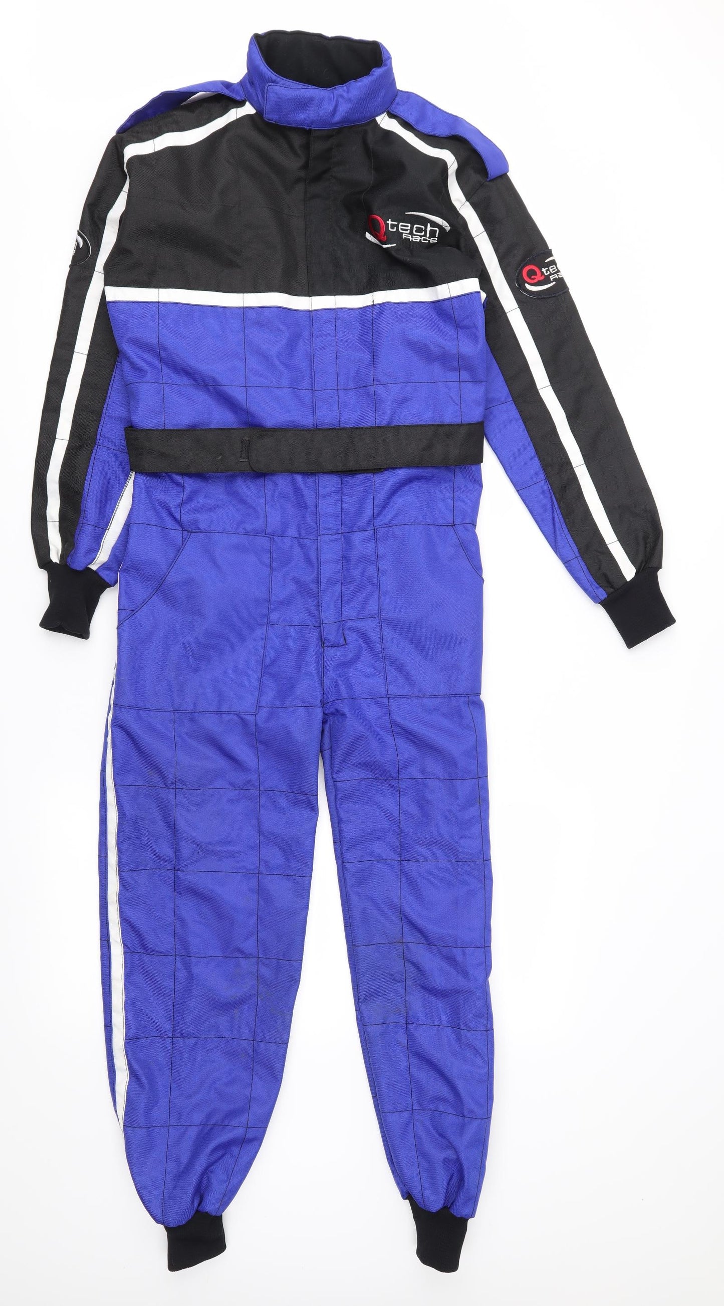 Q Tech Race Boys Blue   Motorcycle Jacket Coat Size XL