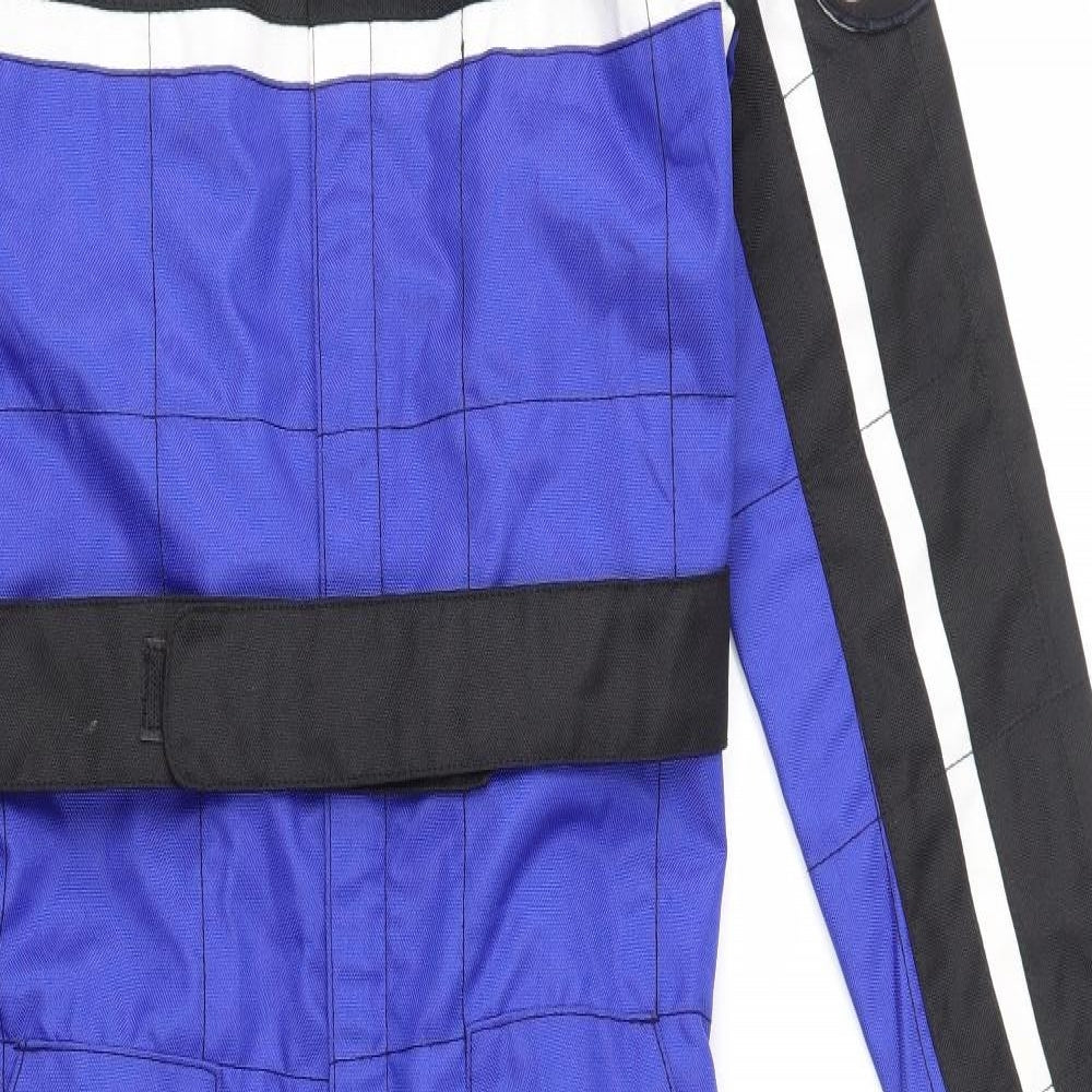Q Tech Race Boys Blue   Motorcycle Jacket Coat Size XL