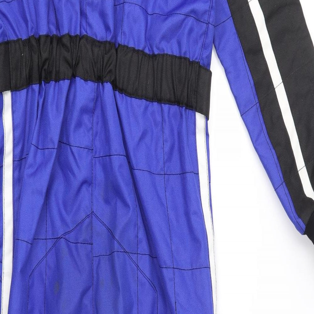 Q Tech Race Boys Blue   Motorcycle Jacket Coat Size XL