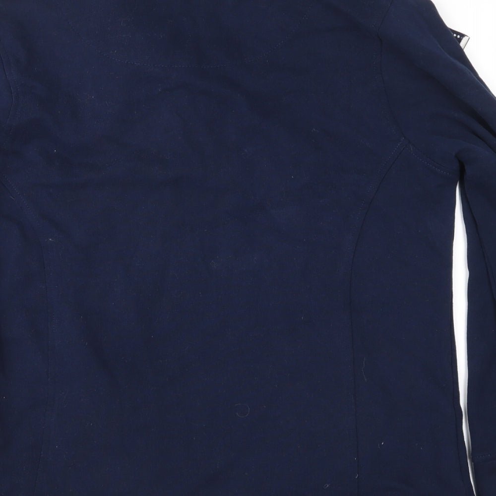 TU Womens Blue  Jersey Jacket  Size 8