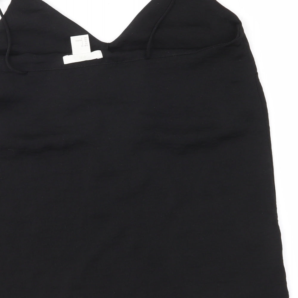 H&M Womens Black   Camisole Blouse Size 6