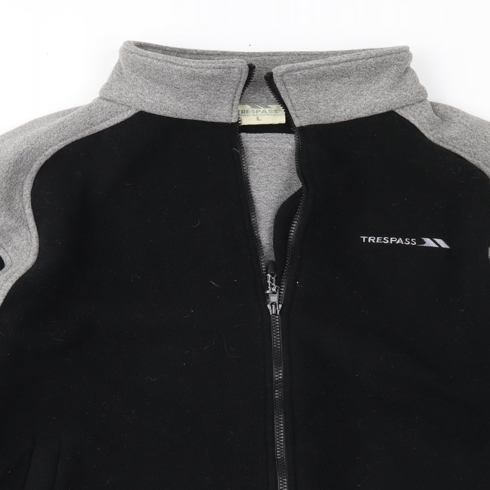 Trespass Mens Black  Fleece Jacket  Size L
