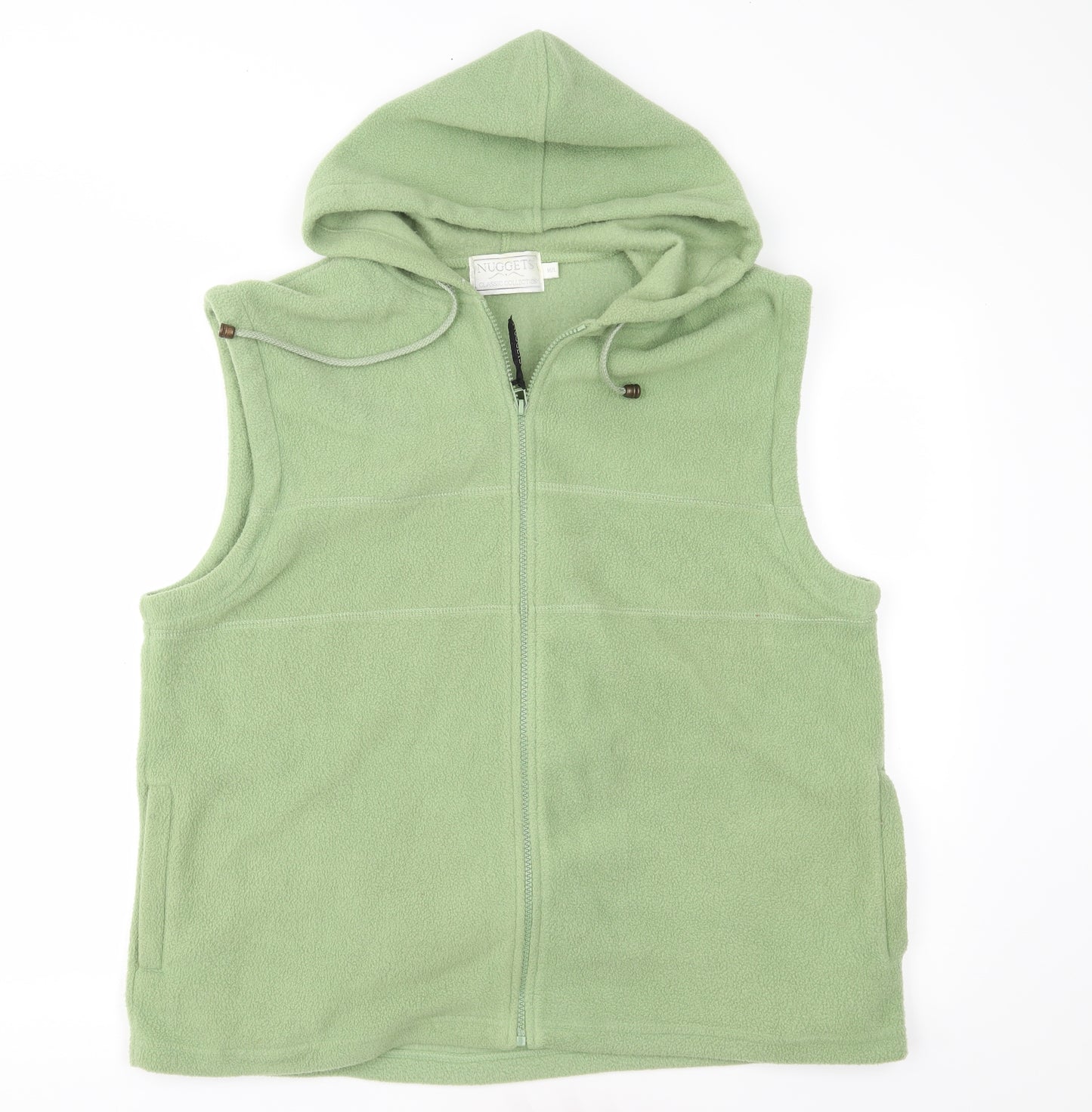 Nuggets Womens Green  Fleece Gilet Waistcoat Size M