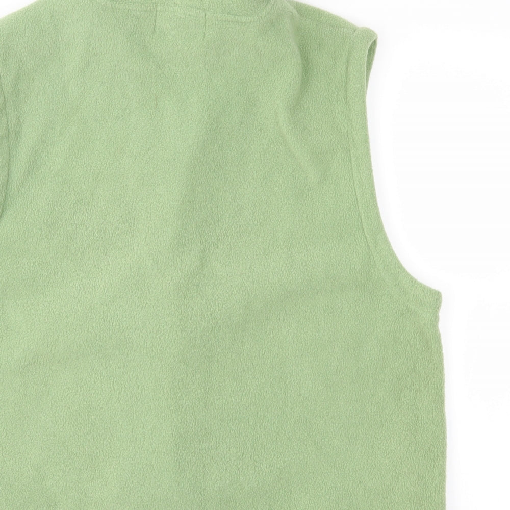 Nuggets Womens Green  Fleece Gilet Waistcoat Size M